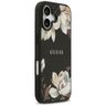 Etui Guess Grained Flowers Classic Logo  MagSafe do iPhone 17 czarny na NearMe.pl
