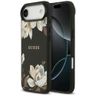 Etui Guess Grained Flowers Classic Logo  MagSafe do iPhone Air czarny na NearMe.pl