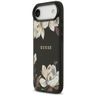 Etui Guess Grained Flowers Classic Logo  MagSafe do iPhone Air czarny na NearMe.pl
