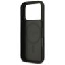 Etui Guess Grained Flowers Classic Logo  MagSafe do iPhone 17 Pro czarny na NearMe.pl
