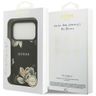 Etui Guess Grained Flowers Classic Logo  MagSafe do iPhone 17 Pro czarny na NearMe.pl