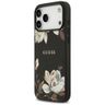 Etui Guess Grained Flowers Classic Logo  MagSafe do iPhone 17 Pro Max czarny na NearMe.pl