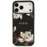 Etui Guess Grained Flowers Classic Logo  MagSafe do iPhone 17 Pro Max czarny na NearMe.pl