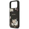Etui Guess Grained Flowers Classic Logo  MagSafe do iPhone 17 Pro Max czarny na NearMe.pl