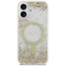 Etui Guess Resin Bottom Glitter MagSafe  do iPhone 17 złoty na NearMe.pl