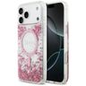 Etui Guess Resin Bottom Glitter MagSafe  do iPhone 17 Pro Max różowy na NearMe.pl