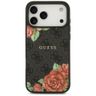 Etui Guess 4G Flowers Print MagSafe do   iPhone 17 Pro czarny na NearMe.pl