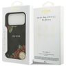 Etui Guess 4G Flowers Print MagSafe do   iPhone 17 Pro czarny na NearMe.pl