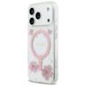 Etui Guess Resin Flowers Glitter MagSafe do iPhone 17 Pro różowy na NearMe.pl