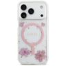Etui Guess Resin Flowers Glitter MagSafe do iPhone 17 Pro różowy na NearMe.pl