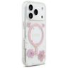 Etui Guess Resin Flowers Glitter MagSafe do iPhone 17 Pro różowy na NearMe.pl