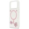 Etui Guess Resin Flowers Glitter MagSafe do iPhone 17 Pro różowy na NearMe.pl