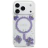 Etui Guess Resin Flowers Glitter MagSafe do iPhone 17 Pro fioletowy na NearMe.pl