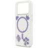 Etui Guess Resin Flowers Glitter MagSafe do iPhone 17 Pro fioletowy na NearMe.pl