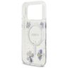 Etui Guess Resin Flowers Glitter MagSafe do iPhone 17 Pro fioletowy na NearMe.pl