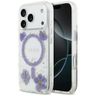 Etui Guess Resin Flowers Glitter MagSafe do iPhone 17 Pro fioletowy na NearMe.pl