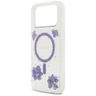 Etui Guess Resin Flowers Glitter MagSafe do iPhone 17 Pro Max fioletowy na NearMe.pl