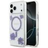 Etui Guess Resin Flowers Glitter MagSafe do iPhone 17 Pro Max fioletowy na NearMe.pl