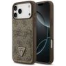 Etui Guess 4G Double Card Triangle do    iPhone 17 Pro Max brązowy na NearMe.pl