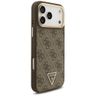 Etui Guess 4G Triangle Logo & Big Strap Metal Buttons MagSafe do iPhone 17 Pro Max brązowy na NearMe.pl
