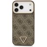 Etui Guess 4G Triangle Logo & Big Strap Metal Buttons MagSafe do iPhone 17 Pro Max brązowy na NearMe.pl