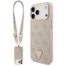 Etui Guess 4G Triangle Logo & Big Strap  Metal Buttons MagSafe do iPhone 17 Pro Max różowy na NearMe.pl