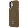 Etui Guess Triangle Logo MagSafe do      iPhone 17 brązowy na NearMe.pl