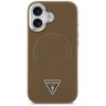 Etui Guess Triangle Logo MagSafe do      iPhone 17 brązowy na NearMe.pl