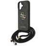 Etui Guess 4G Big Logo Cord Stap         Crossbody do iPhone 17 czarny na NearMe.pl