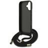 Etui Guess 4G Big Logo Cord Stap         Crossbody do iPhone 17 czarny na NearMe.pl