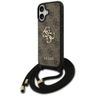 Etui Guess 4G Big Logo Cord Stap         Crossbody do iPhone 17 brązowy na NearMe.pl
