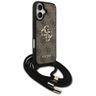 Etui Guess 4G Big Logo Cord Stap         Crossbody do iPhone 17 brązowy na NearMe.pl