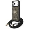 Etui Guess 4G Big Logo Cord Stap         Crossbody do iPhone 17 Pro Max brązowy na NearMe.pl