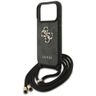 Etui Guess 4G Big Logo Cord Stap         Crossbody do iPhone 17 Pro czarny na NearMe.pl