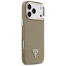 Etui Guess Grained Triangle Logo MagSafe do iPhone 17 Pro brązowy na NearMe.pl