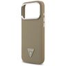 Etui Guess Grained Triangle Logo MagSafe do iPhone 17 Pro brązowy na NearMe.pl
