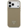 Etui Guess Grained Triangle Logo MagSafe do iPhone 17 Pro Max brązowy na NearMe.pl
