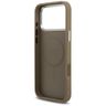 Etui Guess Grained Triangle Logo MagSafe do iPhone 17 Pro Max brązowy na NearMe.pl