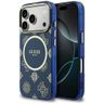 Etui Guess IML Peony Dot MagSafe do      iPhone 17 Pro niebieski na NearMe.pl