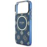 Etui Guess IML Peony Dot MagSafe do      iPhone 17 Pro Max niebieski na NearMe.pl