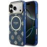 Etui Guess IML Peony Dot MagSafe do      iPhone 17 Pro Max niebieski na NearMe.pl