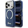Etui Guess IML Script Metal MagSafe do   iPhone 17 Pro Max niebieski na NearMe.pl