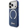 Etui Guess IML Script Metal MagSafe do   iPhone 17 Pro Max niebieski na NearMe.pl