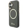 Etui Guess IML Script Metal MagSafe do   iPhone 17 czarny na NearMe.pl