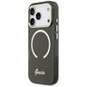 Etui Guess IML Script Metal MagSafe do   iPhone 17 Pro Max czarny na NearMe.pl