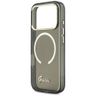 Etui Guess IML Script Metal MagSafe do   iPhone 17 Pro Max czarny na NearMe.pl