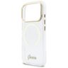 Etui Guess IML Glitters Script Strap     MagSafe do iPhone 17 Pro przezroczysty na NearMe.pl