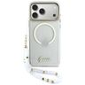Etui Guess IML Glitters Script Strap     MagSafe do iPhone 17 Pro Max przezroczysty na NearMe.pl