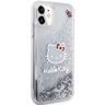 Hello Kitty HKHCN61LIKHET iPhone 11 / Xr 6.1" srebrny/silver hardcase Liquid Glitter Charms Kitty Head na NearMe.pl