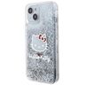 Hello Kitty HKHCP14SLIKHET iPhone 14 / 15 / 13 6.1" srebrny/silver hardcase Liquid Glitter Charms Kitty Head na NearMe.pl